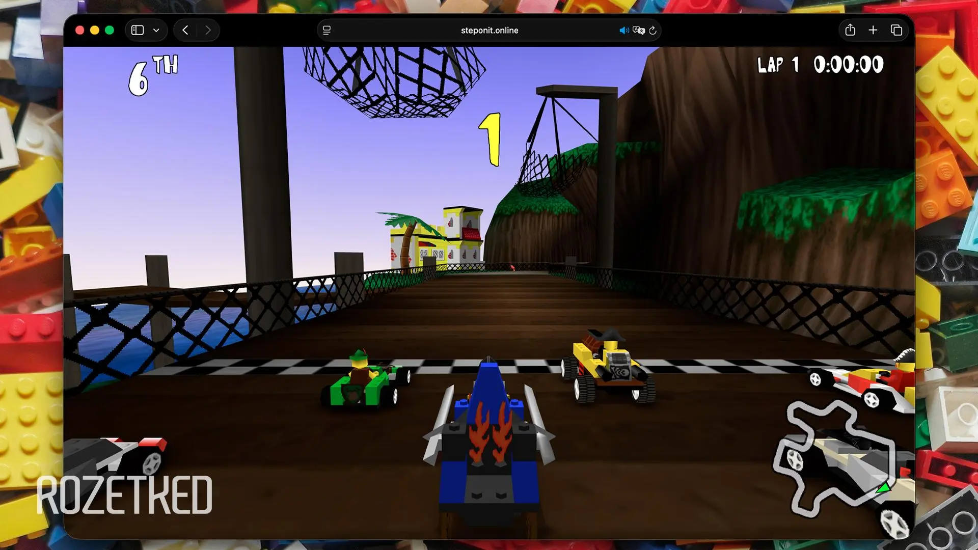 В LEGO Racers 1999 года теперь можно поиграть прямо в браузере
