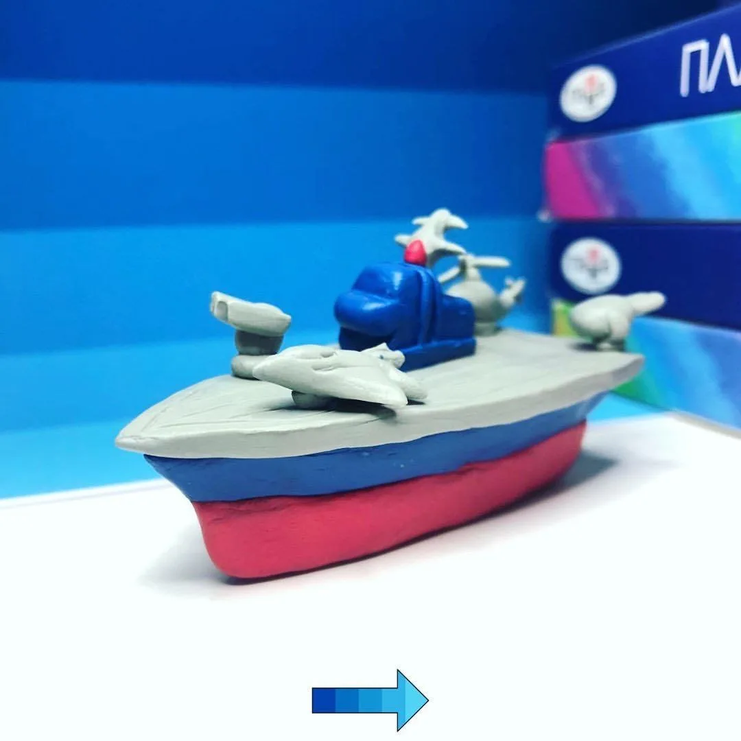 🛳 КОРАБЛЬ ИЗ ПЛАСТИЛИНА
по шаговая лепка из пластилина