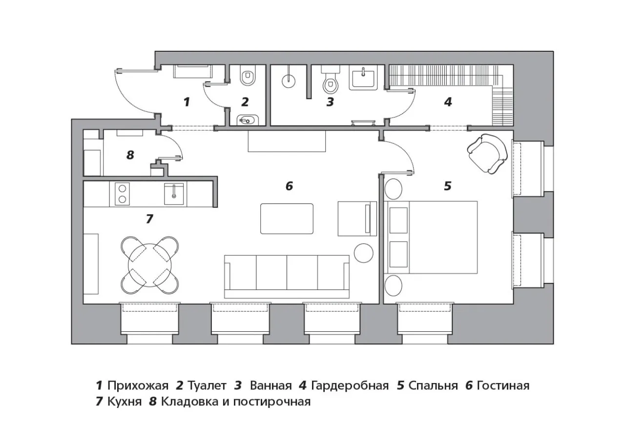 🍂 Квартира 50 м² в доме 1895 года постройки