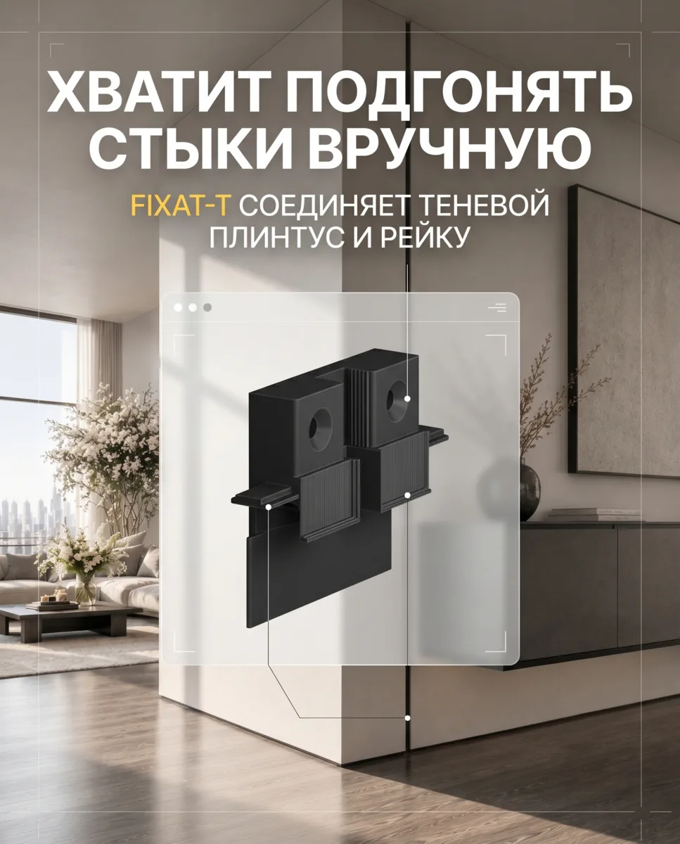 Детали решают всё — особенно там, где встречаются два элемента 🤍

FIXAT-T — система стыковочных э