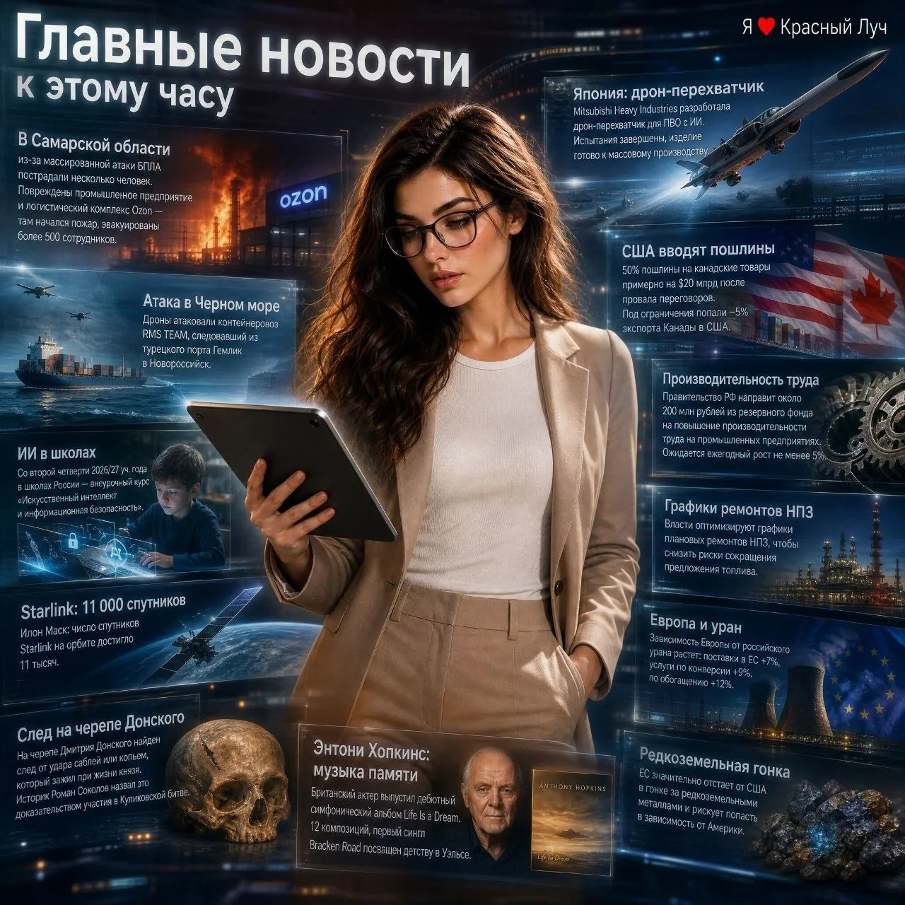 • В Самарской области из-за массированной атаки БПЛА пострадали несколько человек. Повр...
