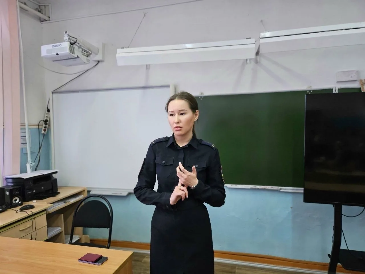 ✅Родительское собрание «Территория безопасности» прошло в Ыбской школе.     На встречу с родителями 