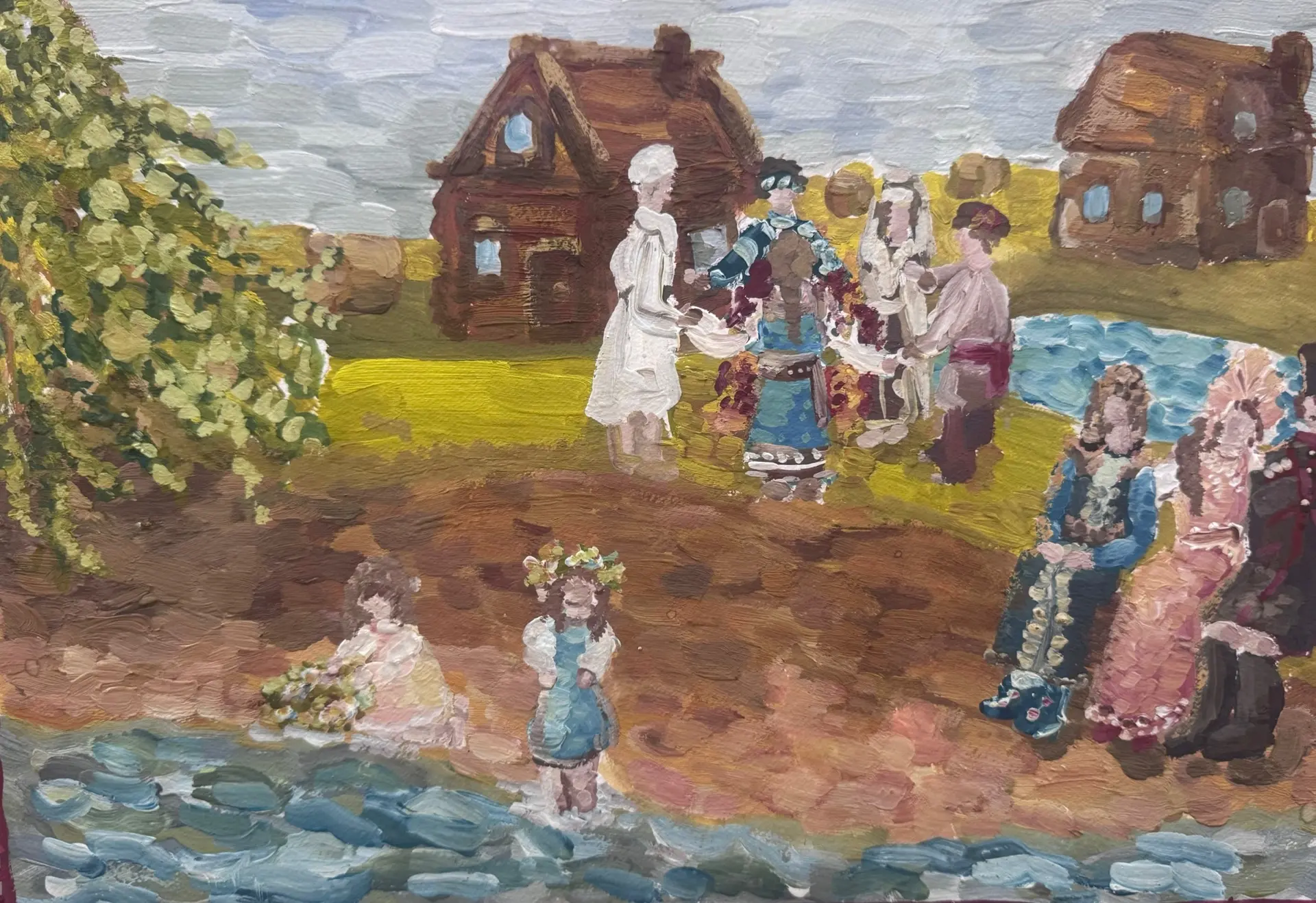 🎨 Наши ученицы — участницы городского конкурса рисунков «Многонациональный народ Росси...