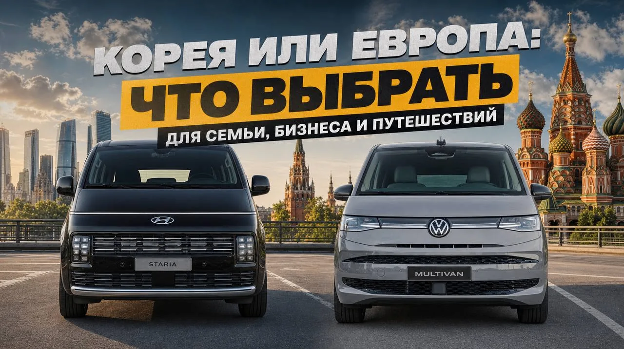 🍽 Пока ужинаете, включайте: Hyundai Staria против Volkswagen Multivan