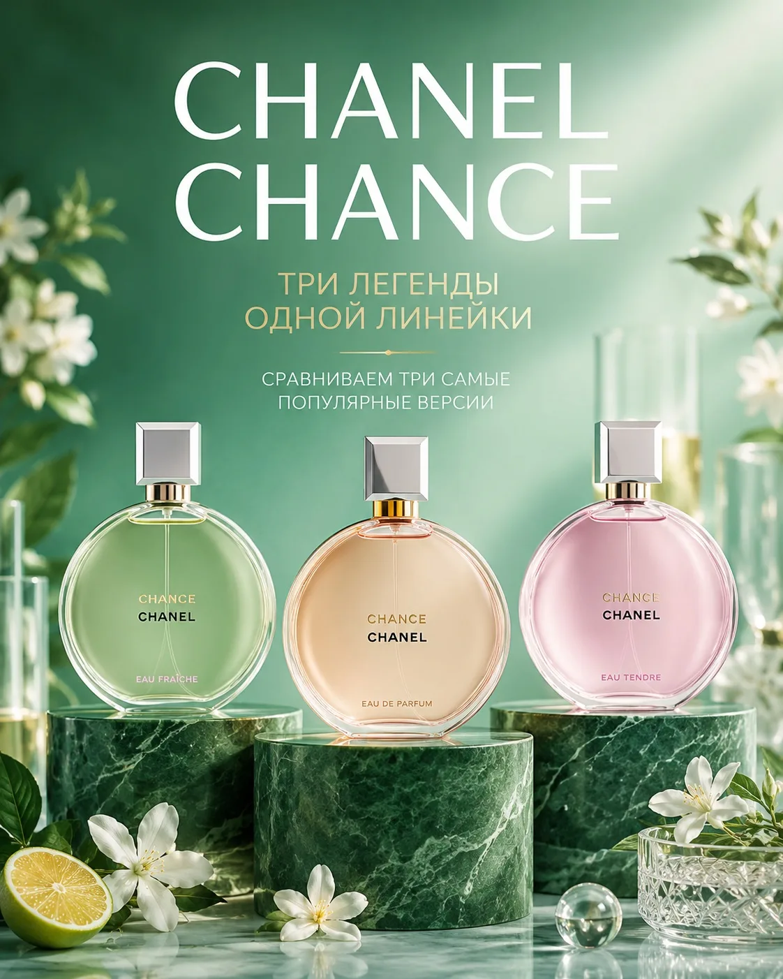 Думаете, Chanel Chance — это один аромат? На самом деле их несколько.