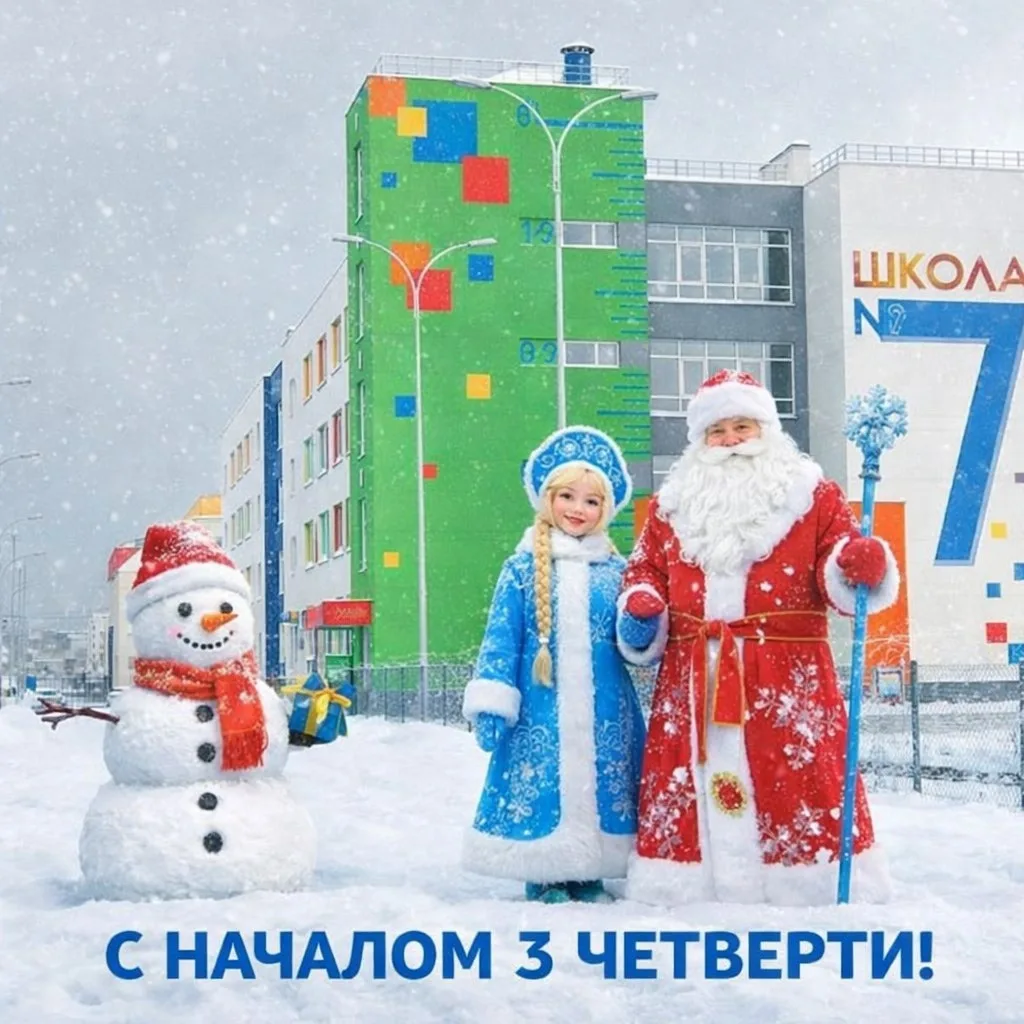 Дорогие друзья!  Вот и закончились новогодние каникулы, и мы рады поздравить вас с началом третьей ч