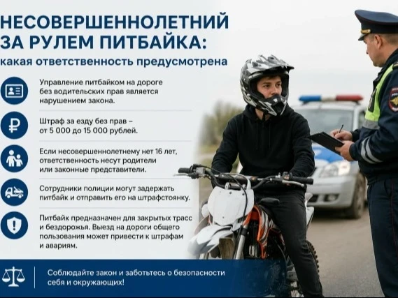 ‼В 2026 году в России вступили в силу ряд изменений, касающихся питбайков — мини-мотоциклов, которые