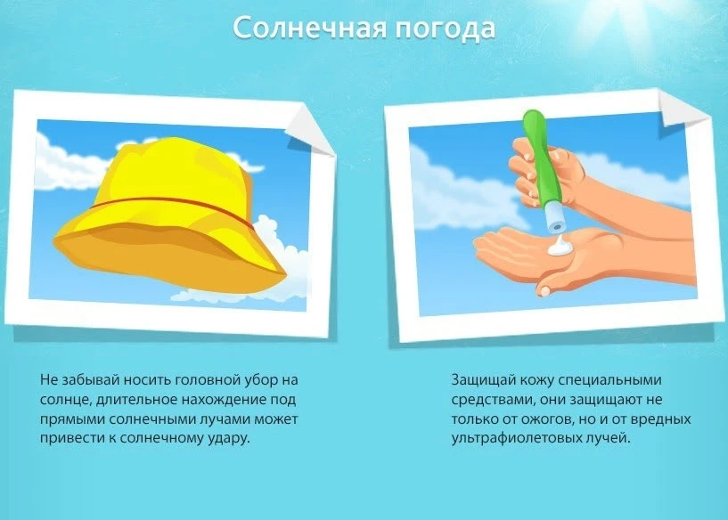 ☀️ Безопасность на прогулке: не забываем про головной убор! ☀️
