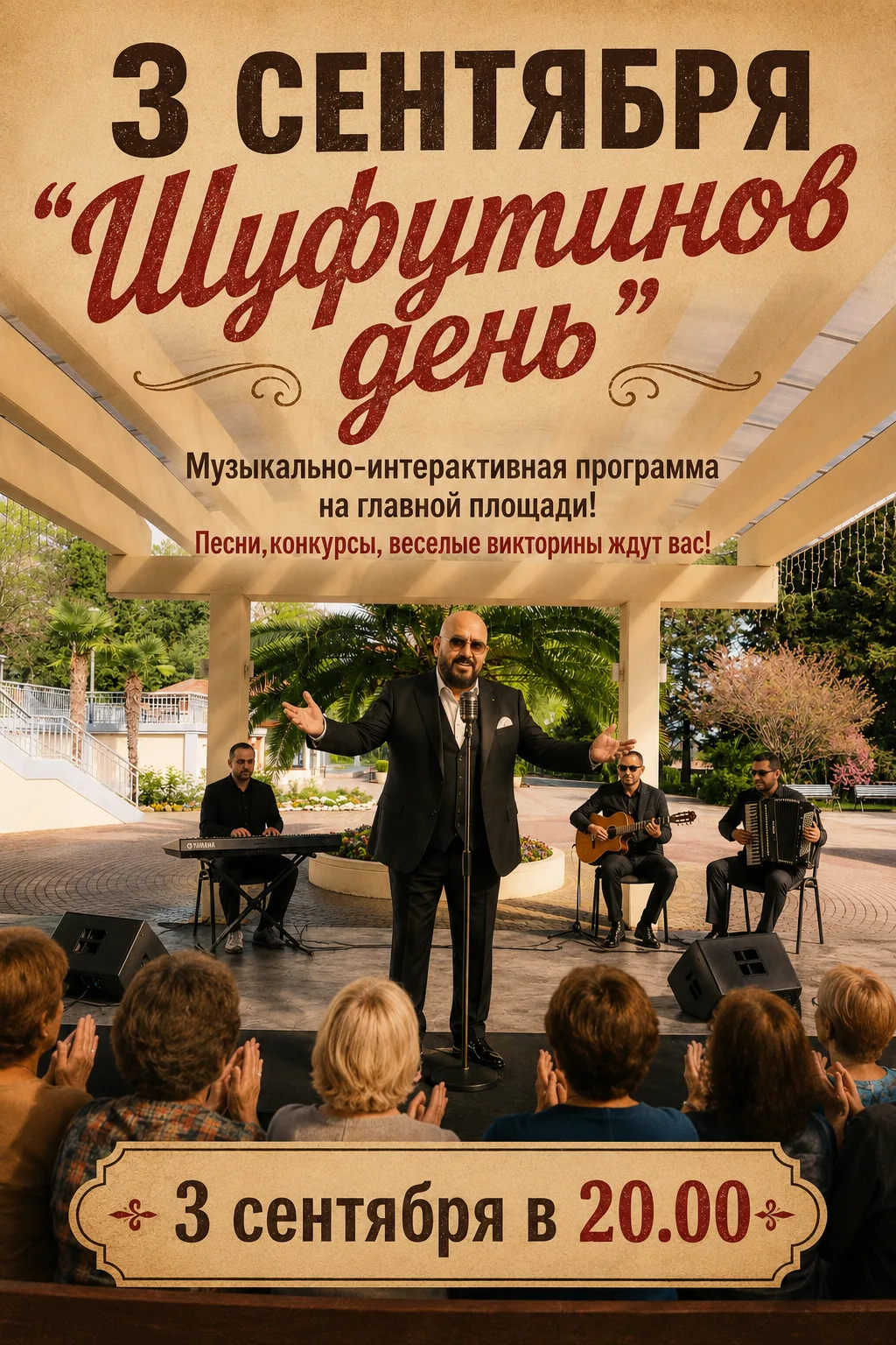 Дорогие гости, напоминаем вам что сегодня ждем вас в 20:00 на Главной Площади