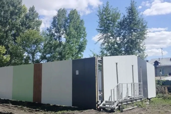🏗️В Данкове выполнили монтаж металлокаркаса здания  женской консультации. Работы прово...