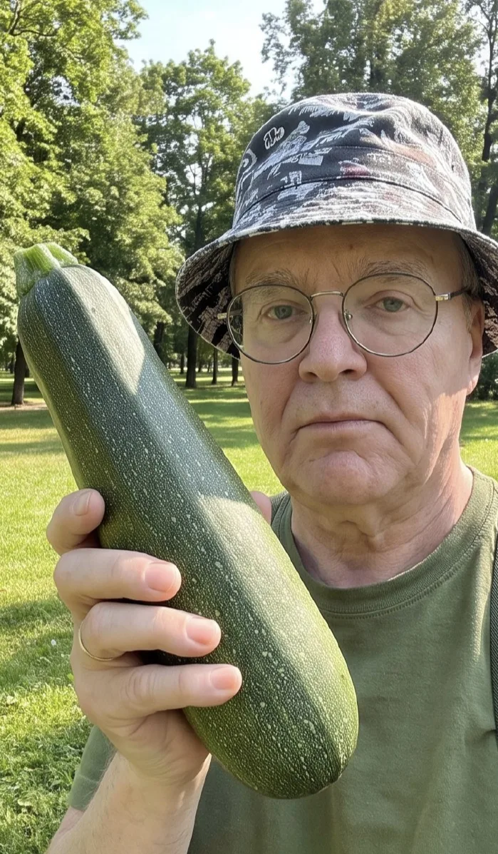 Я с кабачком в парке