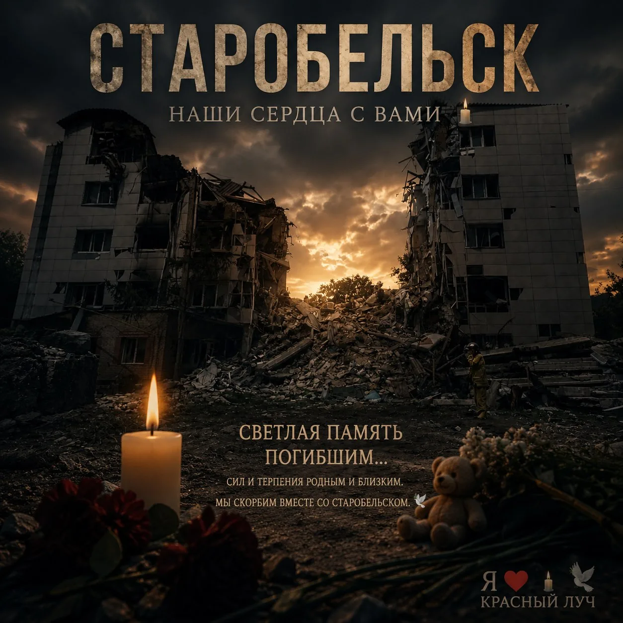 Эта трагедия  не оставляет места спокойствию. Любые слова здесь бессильны, но мы разделяем вашу боль