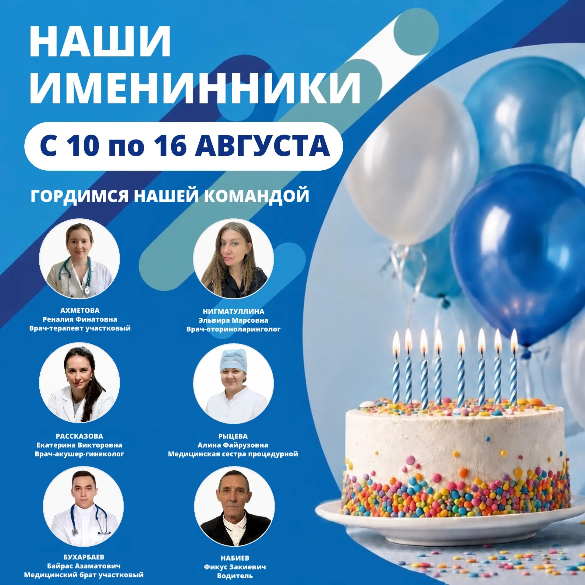 Рубрика «Наши именинники» продолжается!