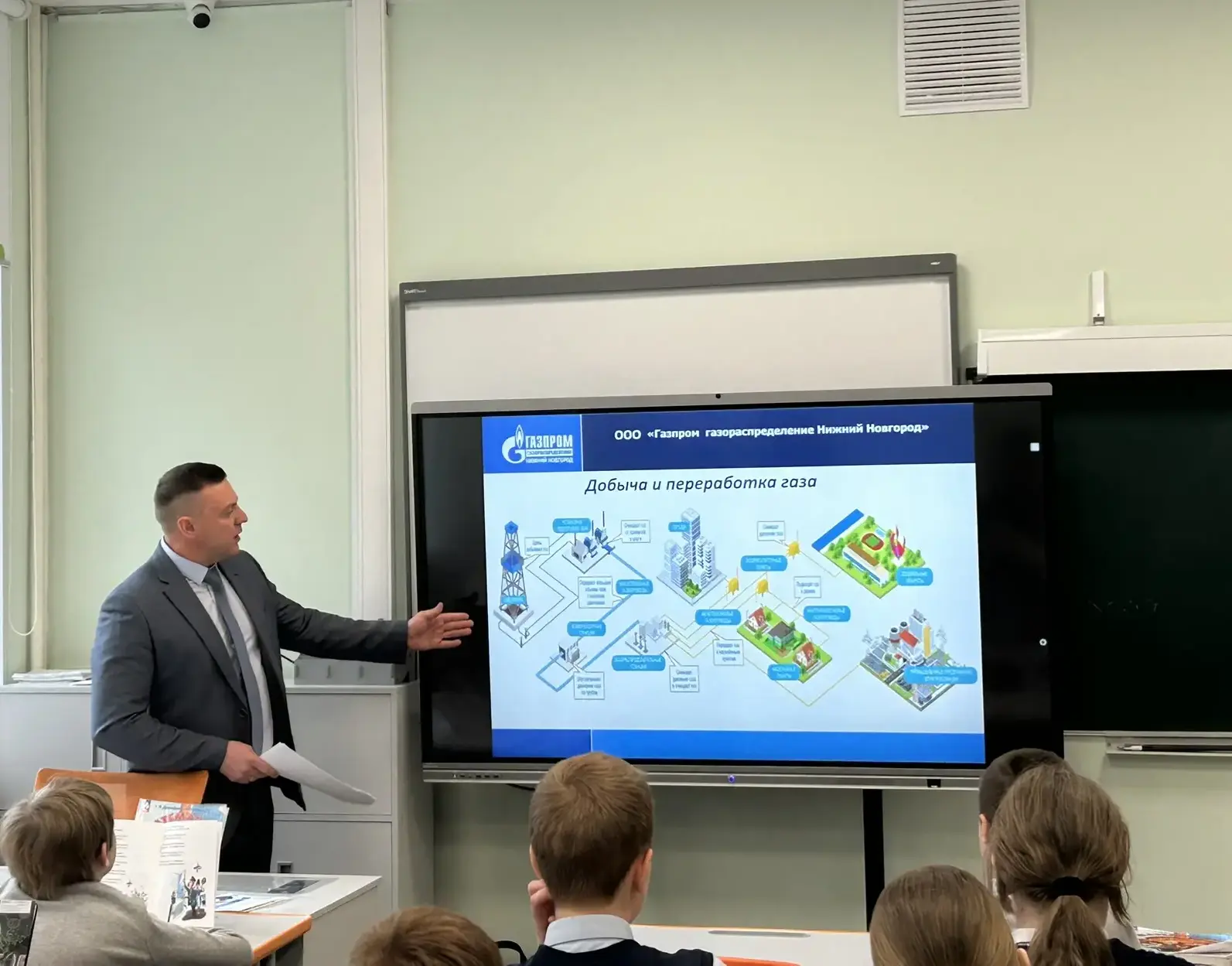 Безопасность превыше всего:  урок от "Газпром" для учеников 5 «А» класса 🚀🔵 7 апреля 2026 года в наш