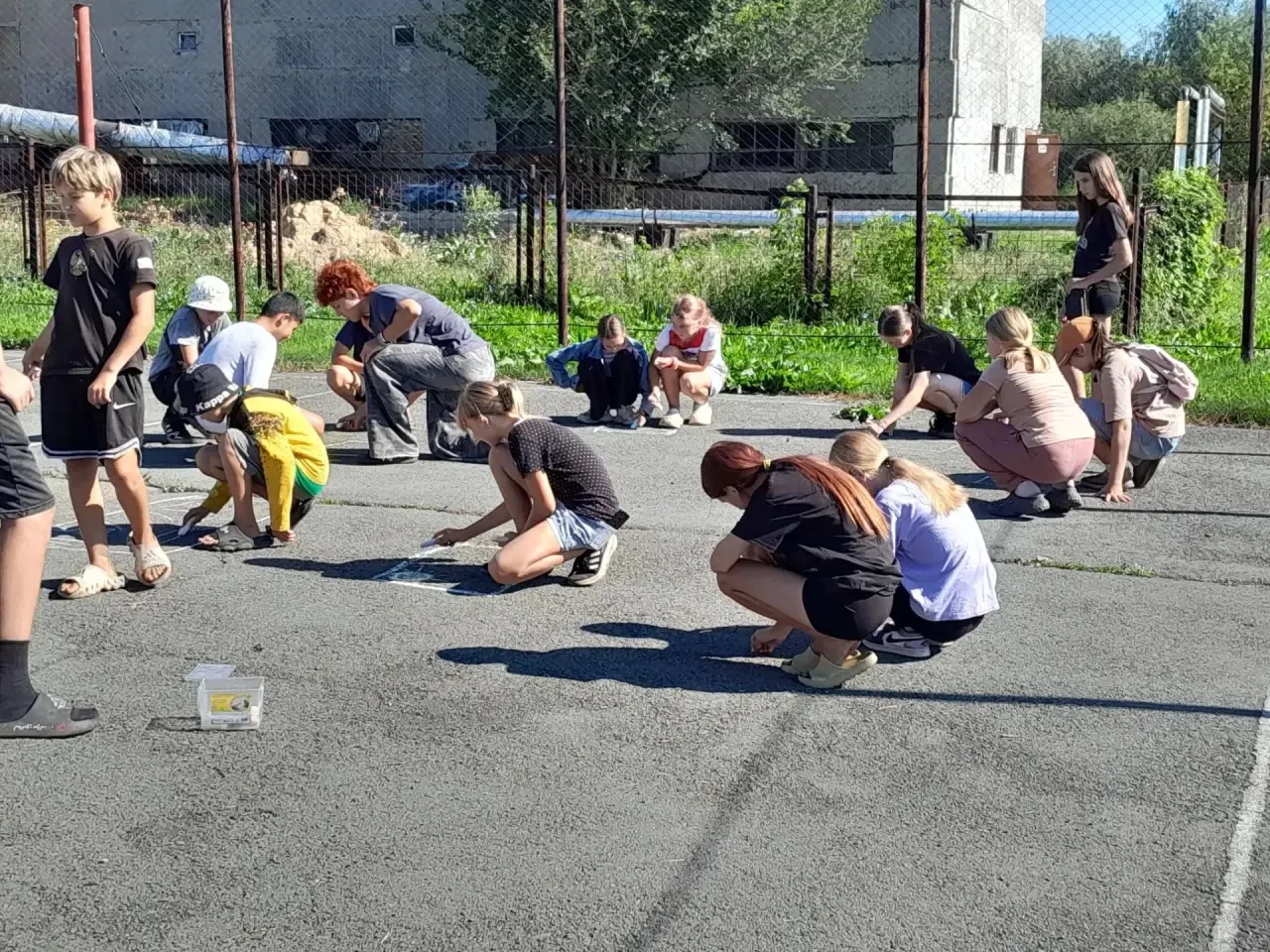 «Вспоминая лето» яркие краски на асфальте! 🎨☀️