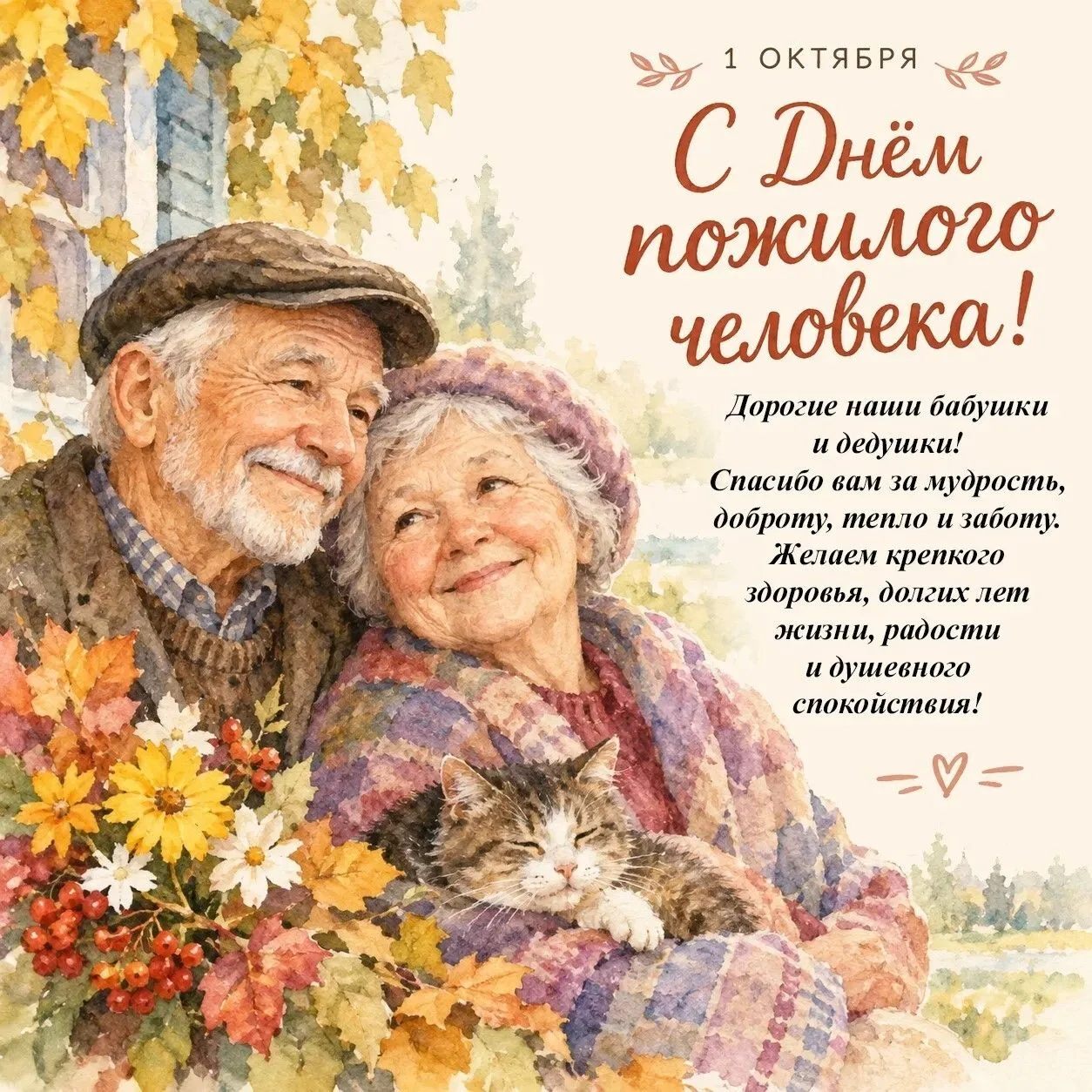 Сегодня, 1 октября, мы отмечаем Международный день пожилых людей.