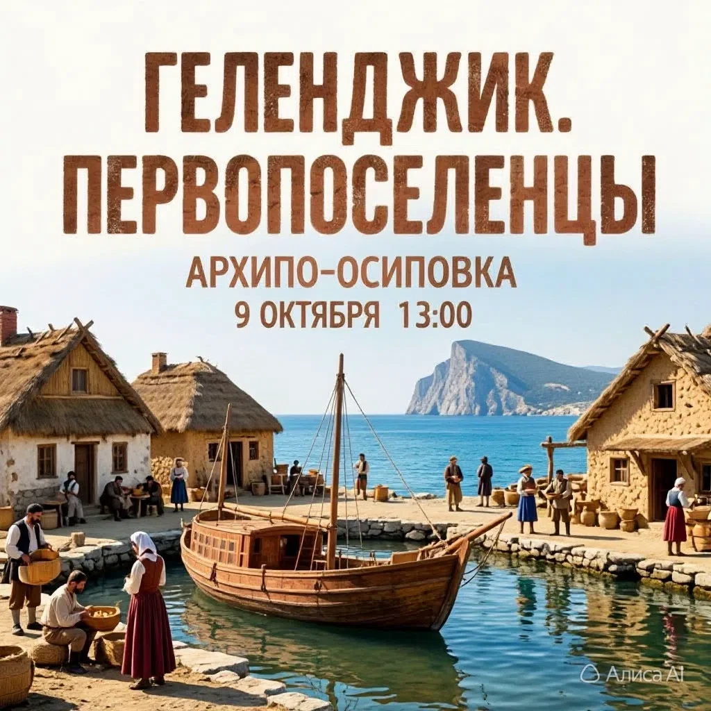 Приглашаем на презентацию проекта "Геленджик.Первопоселенцы": выставка, кино, дискуссия 🎉