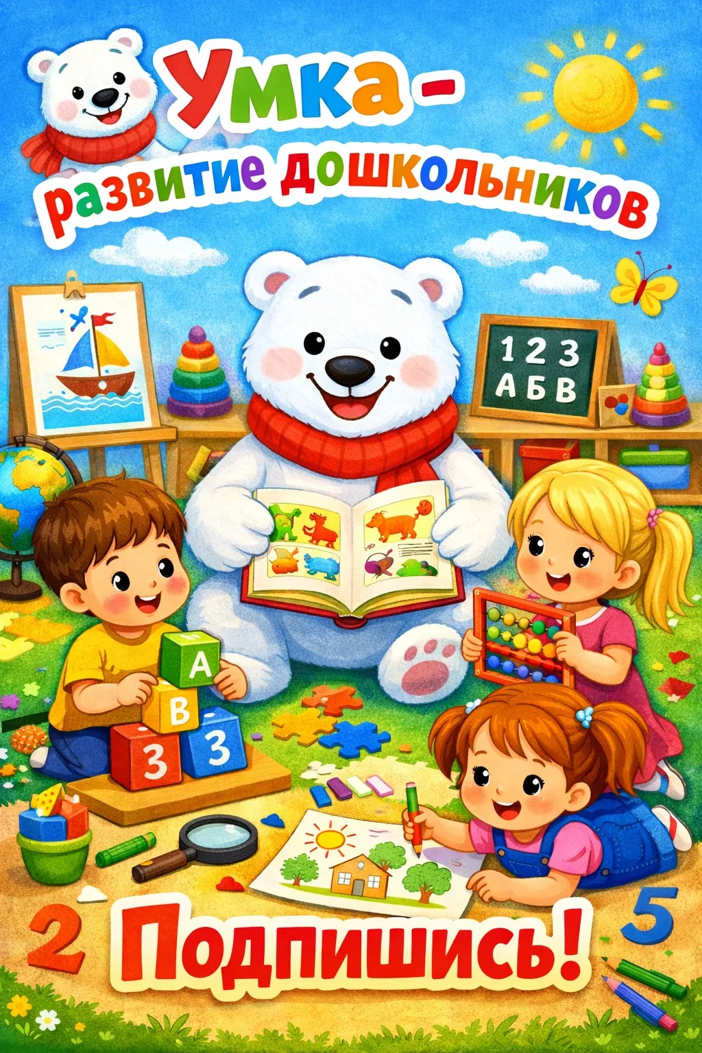 Уникальный канал в MAX с развивающими занятиями для детей 👶