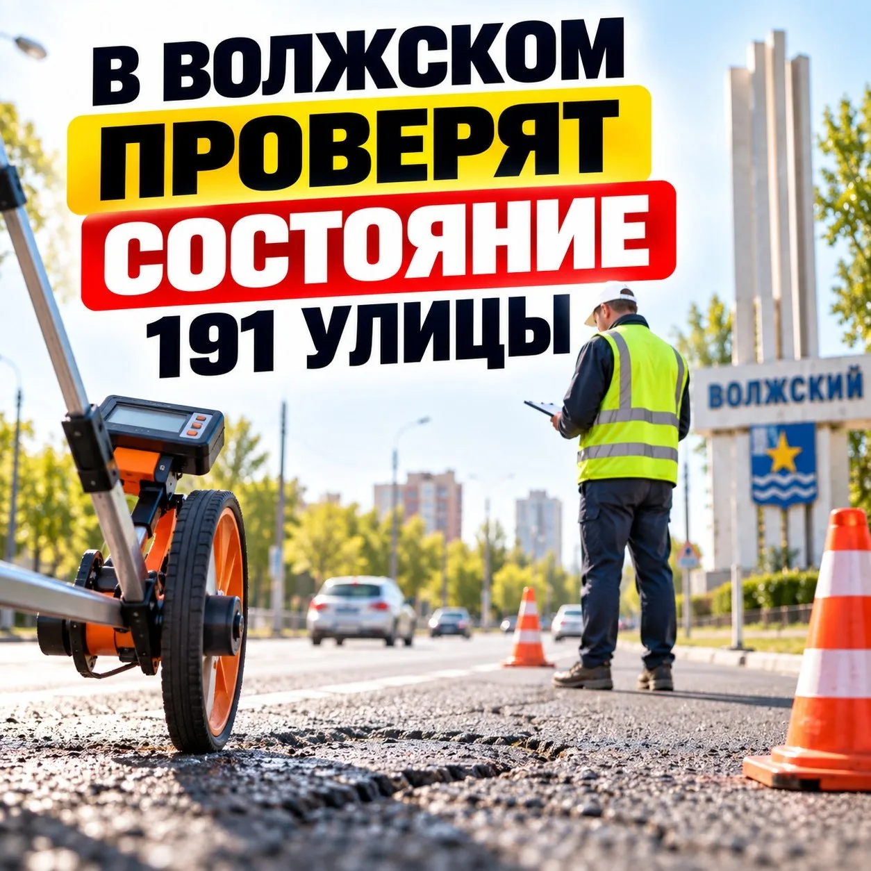 🚧 В Волжском проверят состояние 191 улицы