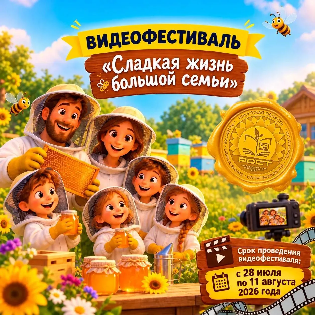 🍯 В преддверии Медового спаса Центр «РОСТ» запускает видеофестиваль «Сладкая жизнь бол...