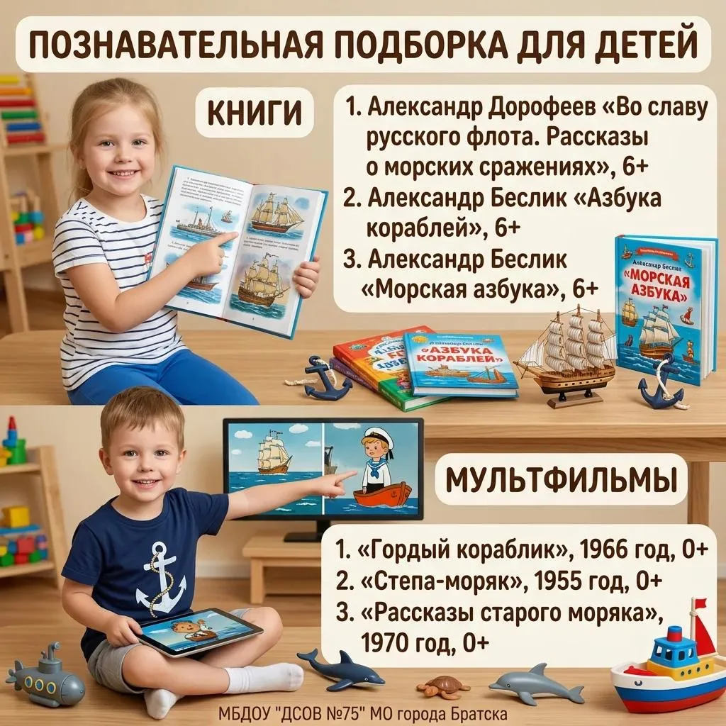 📚 Хотите рассказать детям о Военно‑морском флоте увлекательно и понятно?

Институт воспитания предл