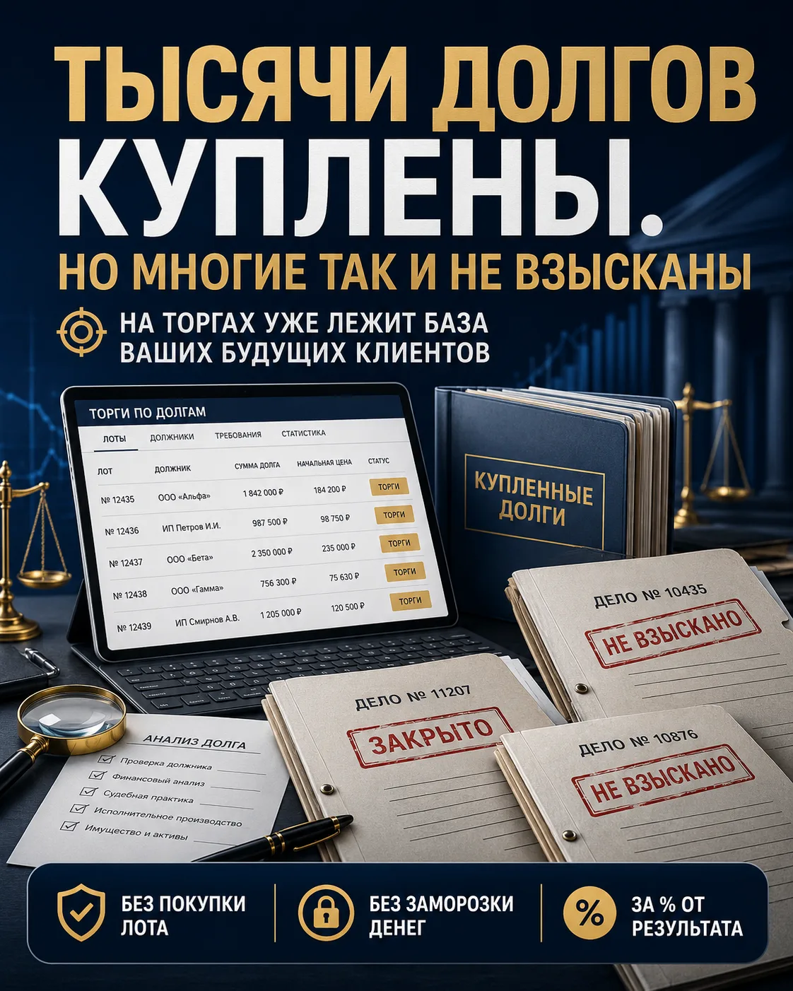Тысячи долгов куплены. Но многие так и не взысканы