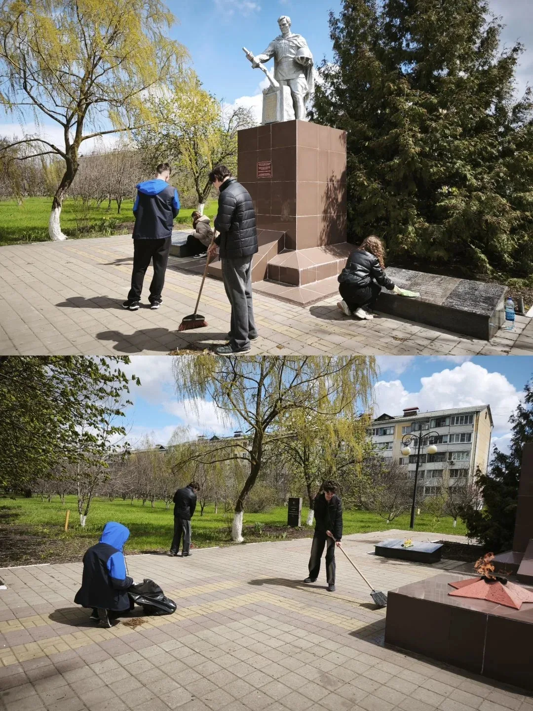 🎗️Благоустройство памятного места - это, та малая часть наших дел, с помощью которых мы выражаем сво