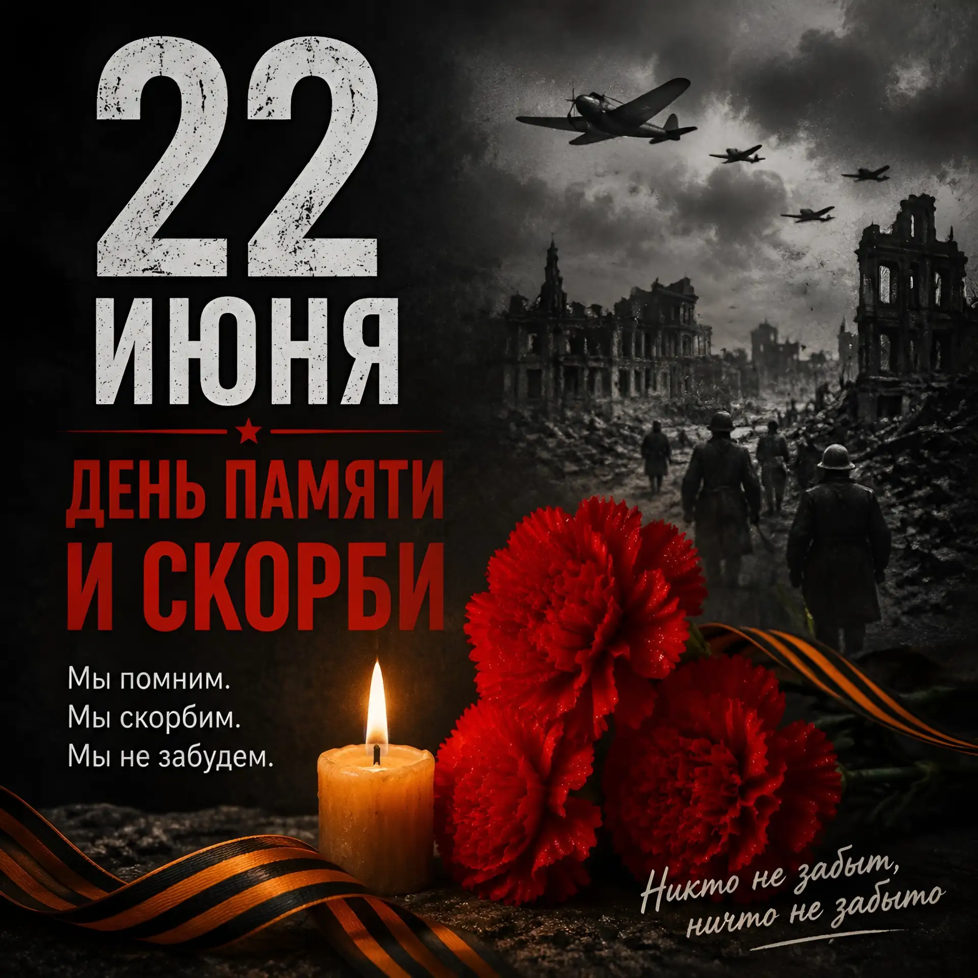 ‼ 22 июня — День памяти и скорби. 83 года назад началась самая страшная и кровопролитная война в ист