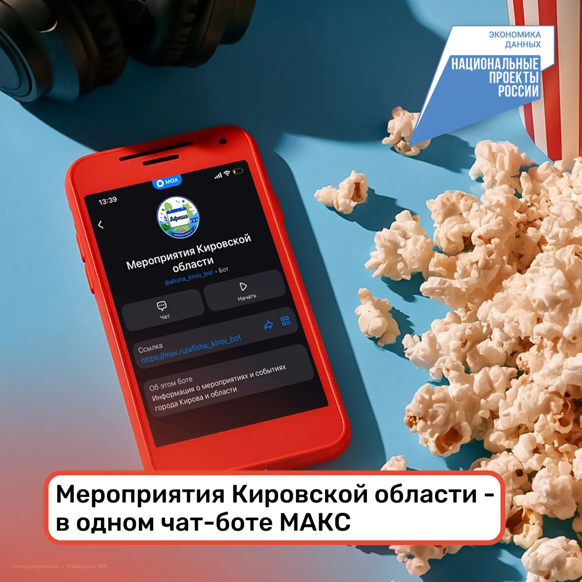 🍿Мероприятия Кировской области - в одном чат-боте МАКС