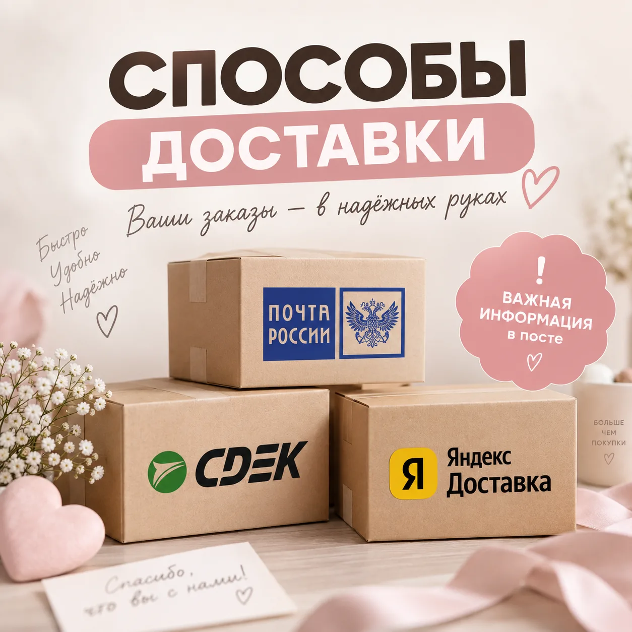 Девочки, важная информация по доставке 📦🤍