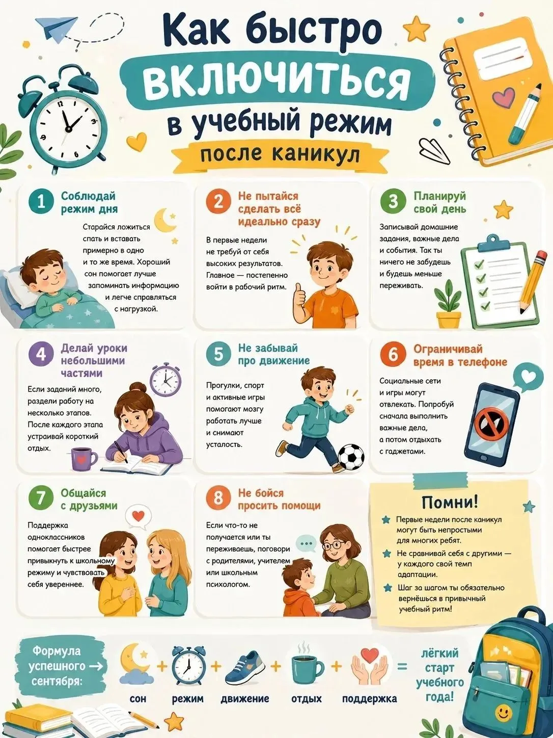 📚 ПАМЯТКА ДЛЯ УЧЕНИКОВ