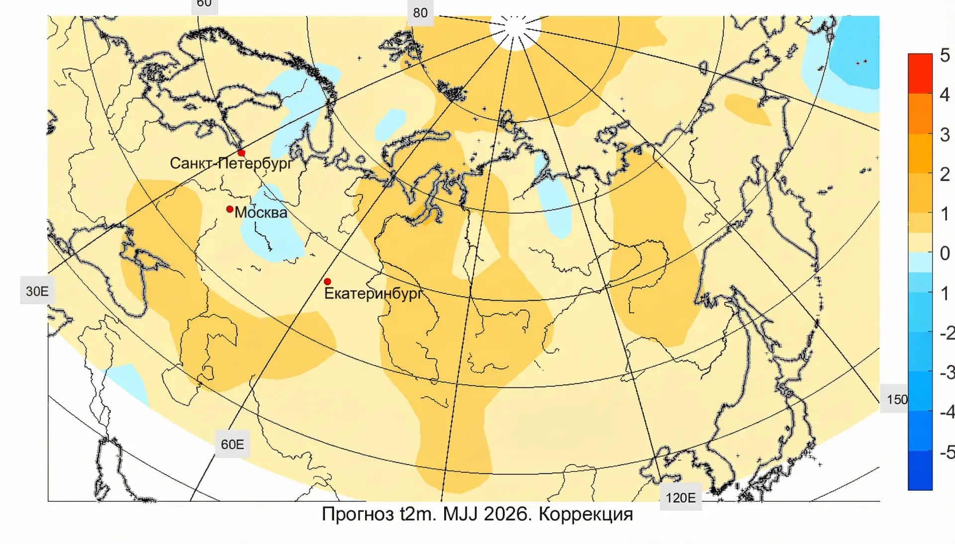 ✅ Прогноз Гидрометцентра России на май-июль 2026. Модель ПЛАВ + статистическая коррекция