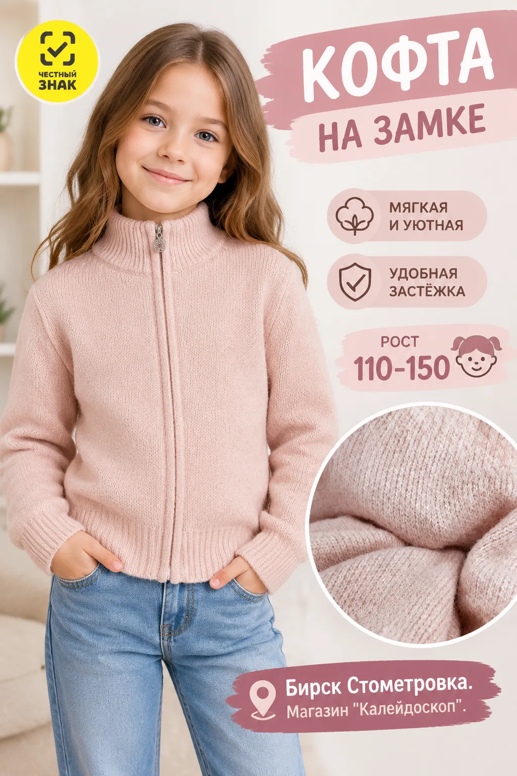 Кофта на замочке