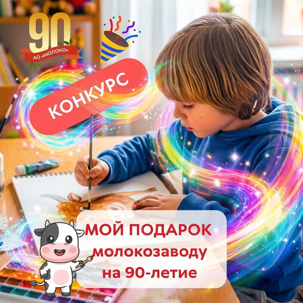 Конкурс творчества "Мой подарок молокозаводу на 90 лет!"