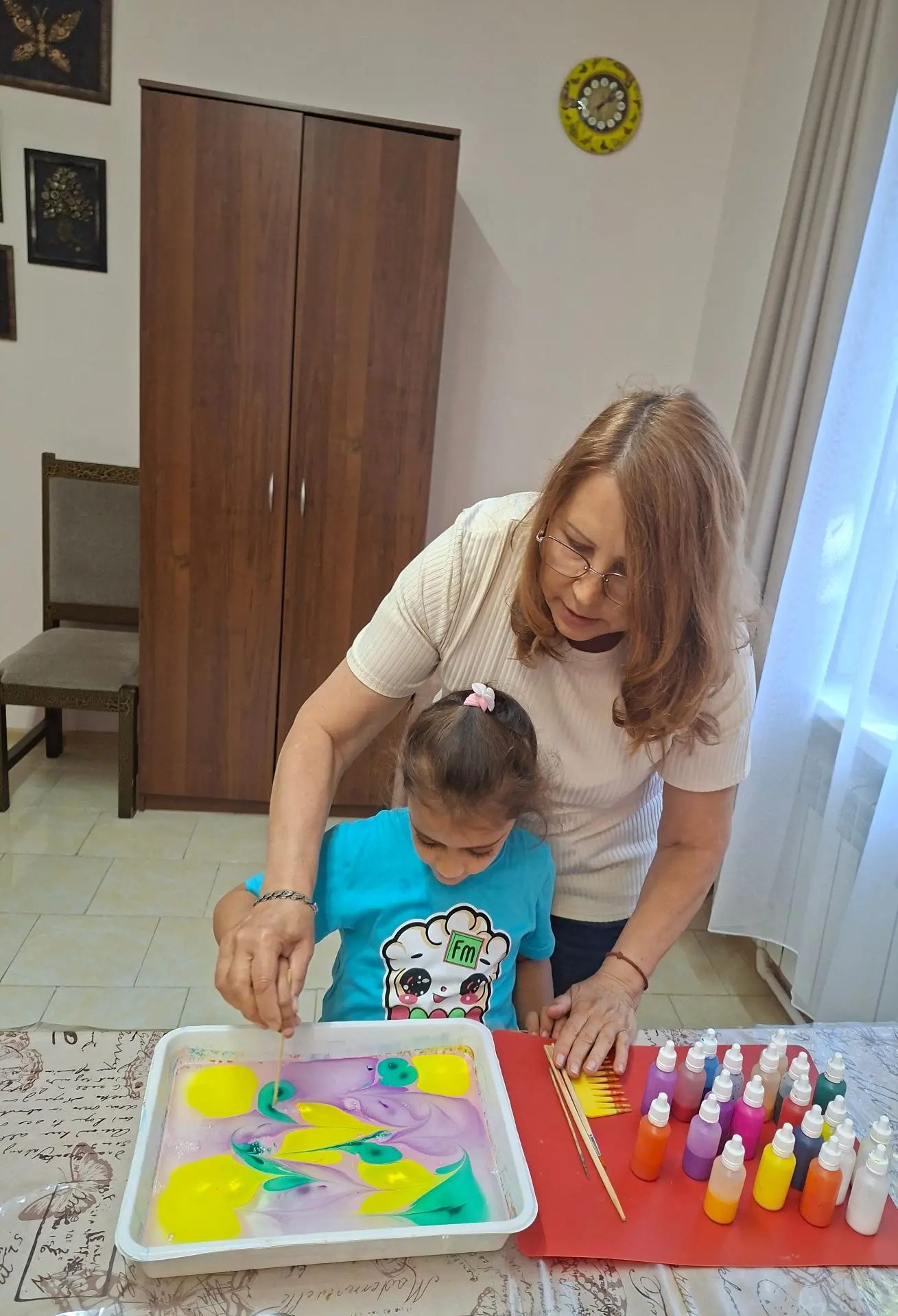 Мастер-класс в технике Эбру  «Легенды подводного мира»