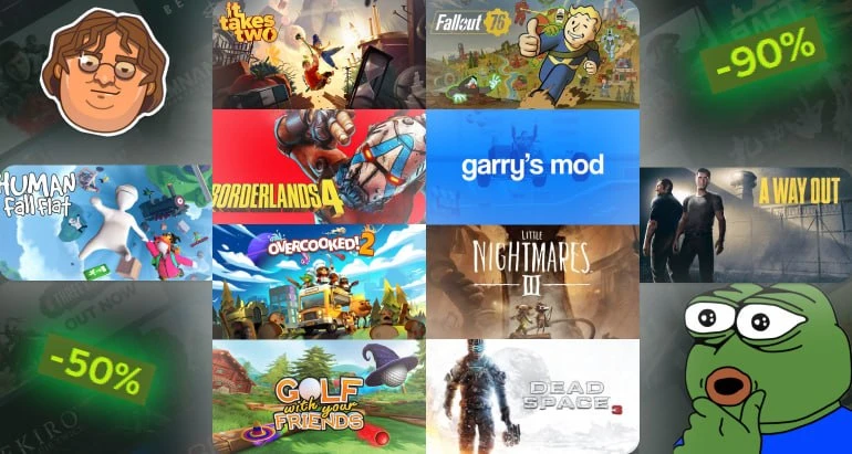 🎮 Топ 10 ко-оп игр по хорошей скидке