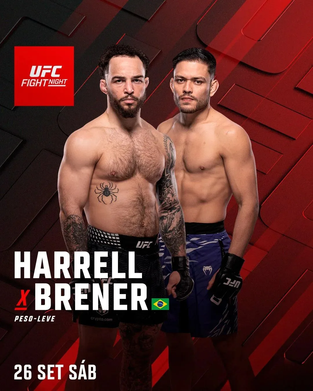 ⚡Бразильские бойцы пополнили кард сентябрьского турнира #UFC