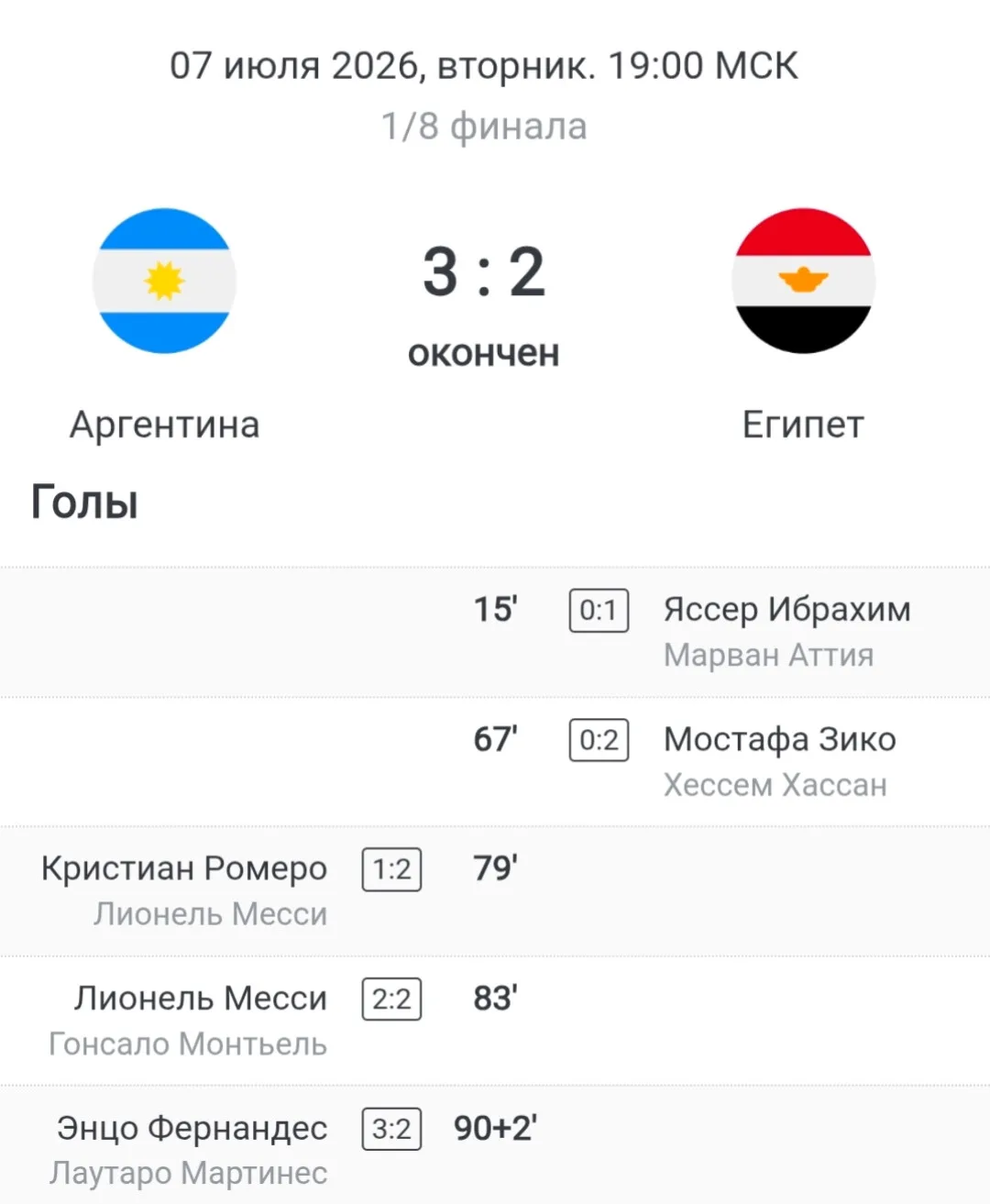 Чемпионат Мира 2026 Плей-офф 1/8финала