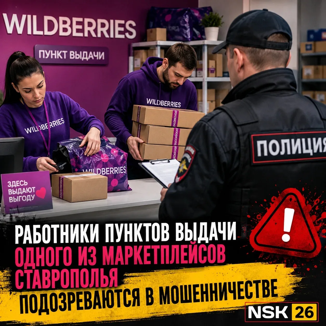 ⚡️ Работники пунктов выдачи одного из маркетплейсов Ставрополья подозреваются в мошенничестве

Под п