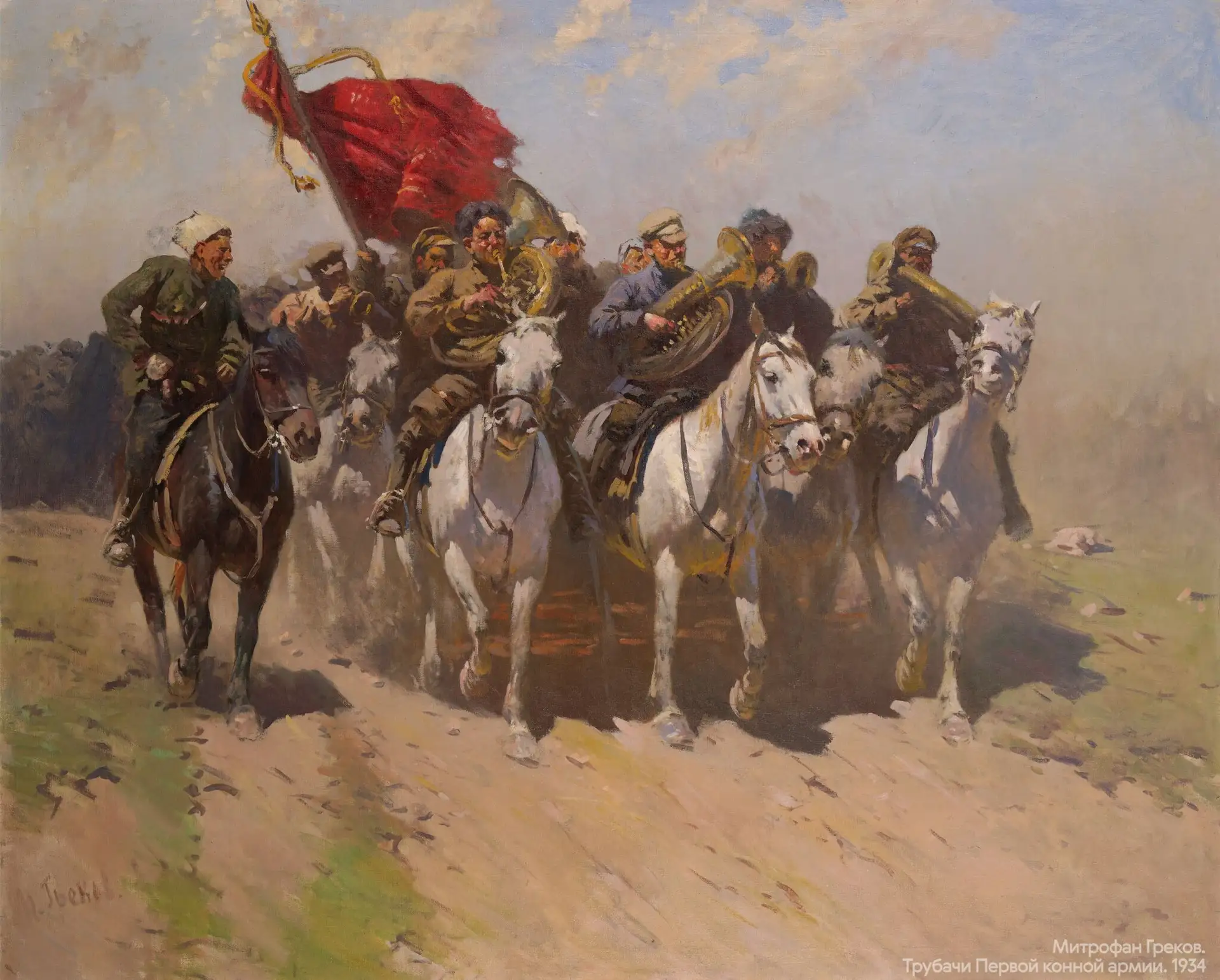 15 июня 1882 года родился художник-баталист Митрофан Греков.

Сын казака, Греков с юных лет любил во