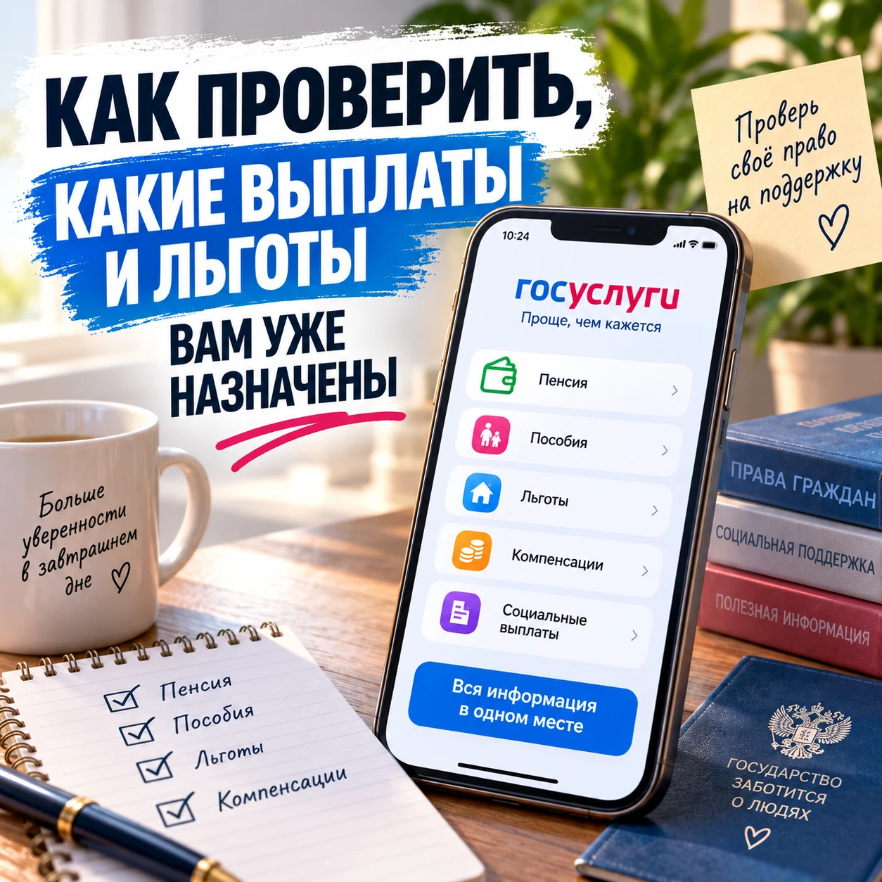 📲 КАК ПРОВЕРИТЬ, КАКИЕ ВЫПЛАТЫ И ЛЬГОТЫ ВАМ УЖЕ НАЗНАЧЕНЫ