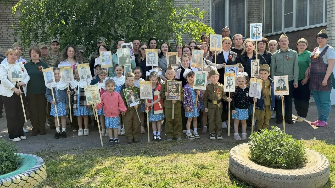 Бессмертный полк в детском саду: связь поколений и память сердца.В нашем детском саду п...