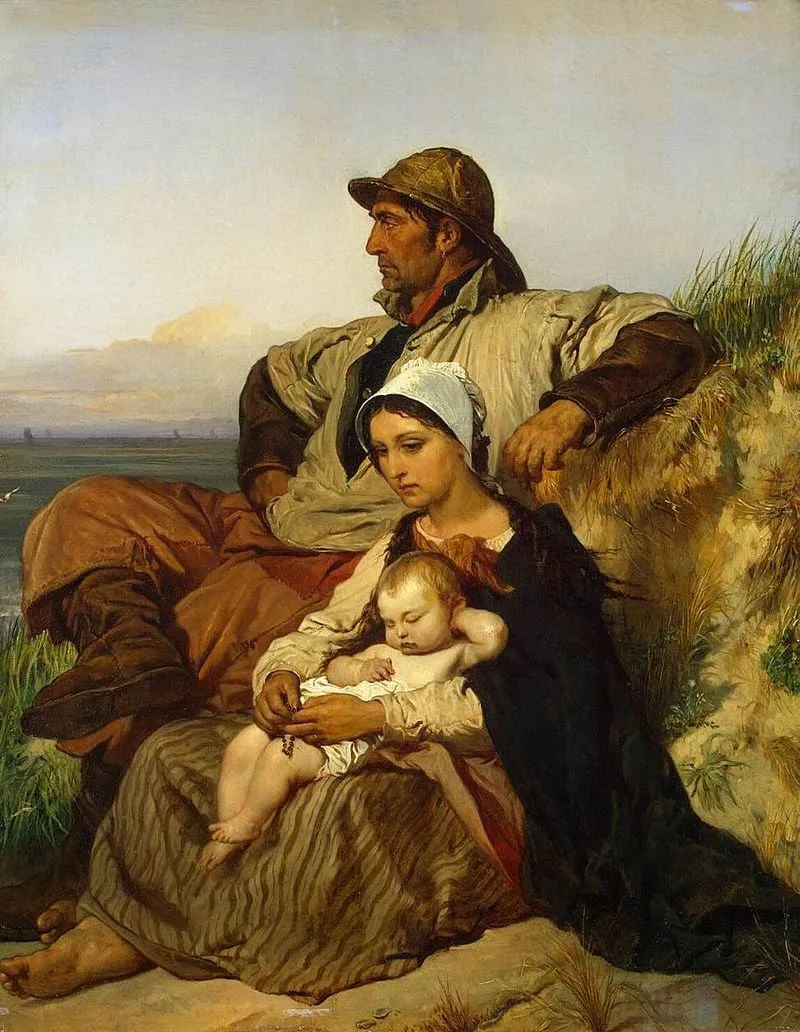 "Семья рыбака"

Луи Галле
(1848)
Бельгия
Жанровая живопись

В 1848 году Луи Галле находился в примор