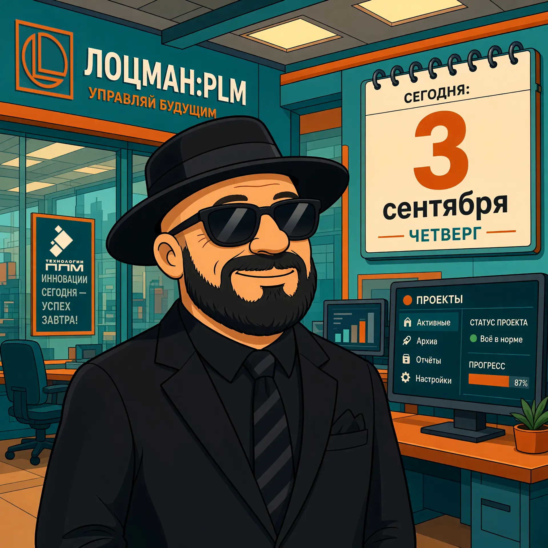 🗓️ «3 сентября — я календарь переверну... и ЛОЦМАН:PLM обновлю» 📈📊