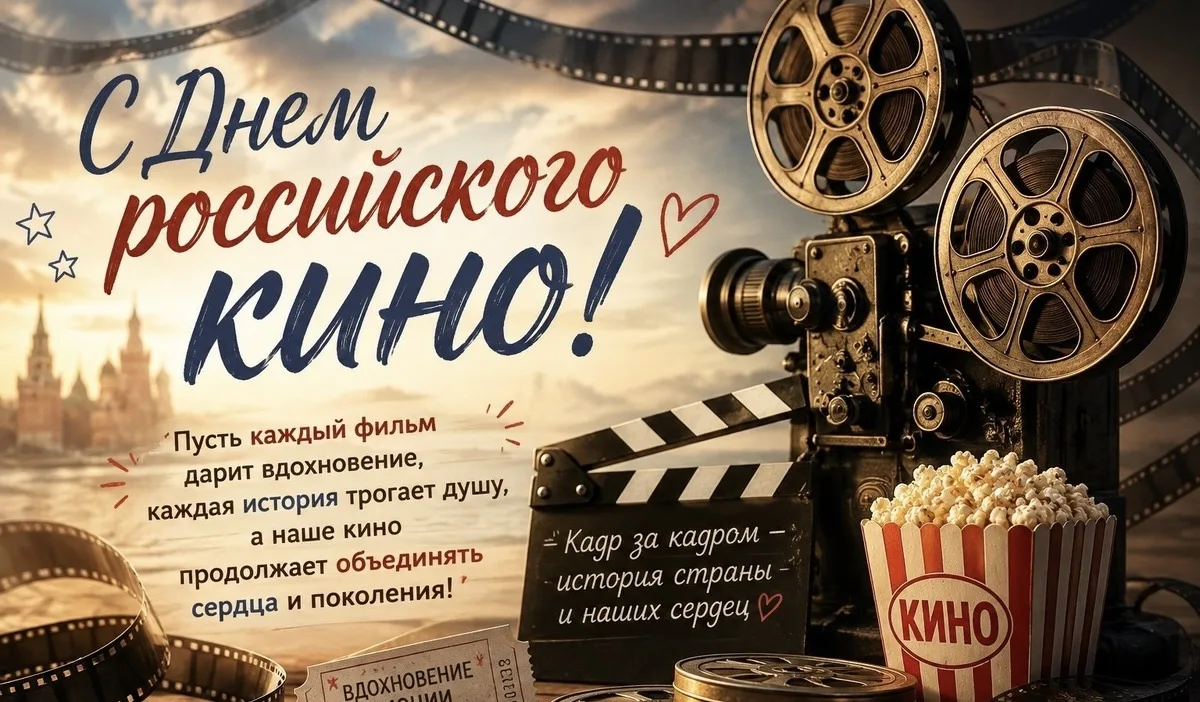 С Днём российского кино! 🎬