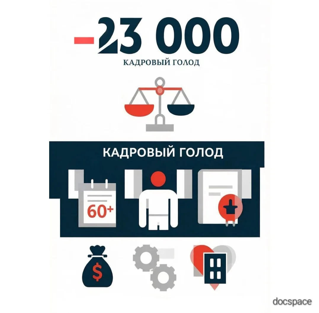 ‼️ Дефицит кадров в медицине