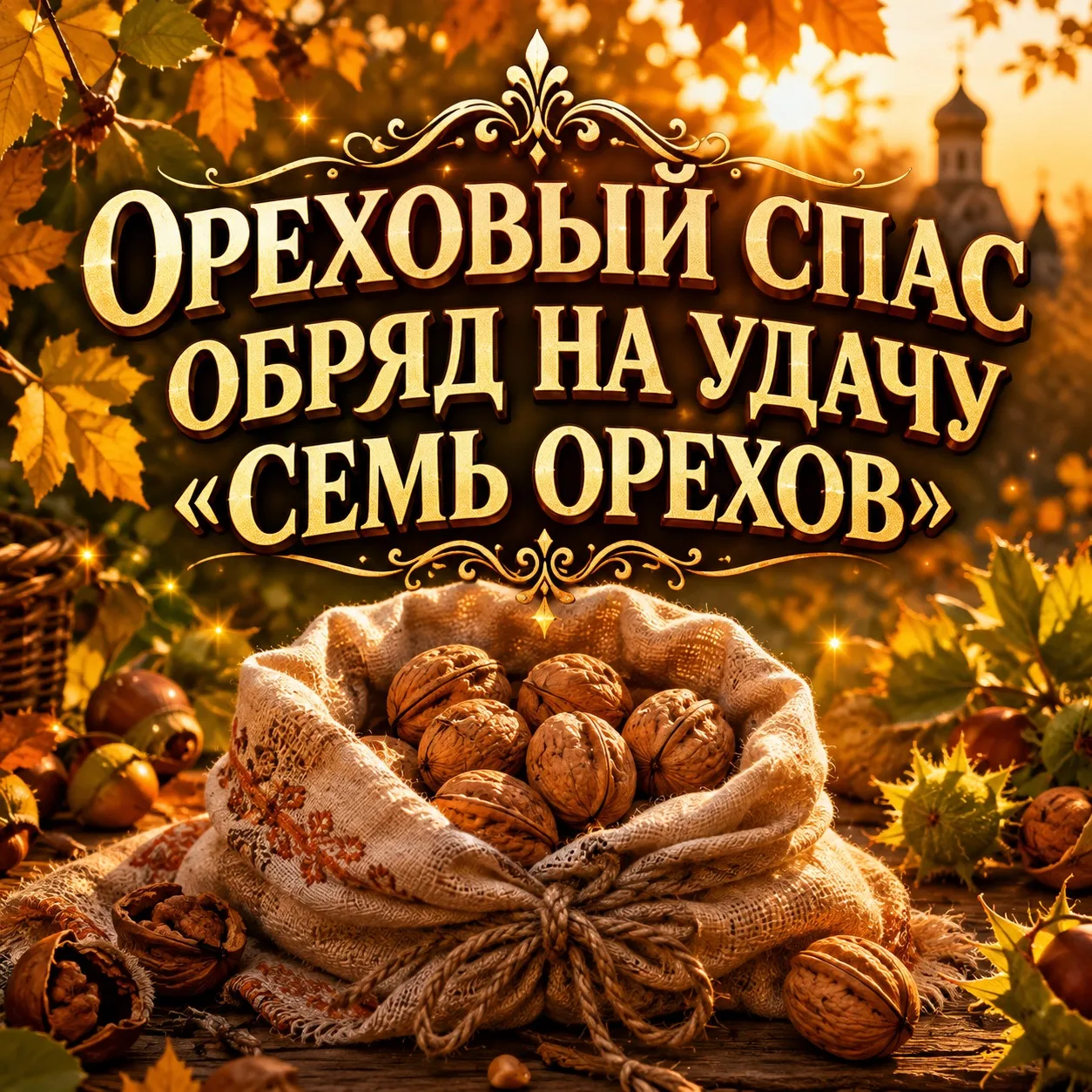 🌰 ОРЕХОВЫЙ СПАС — ОБРЯД «СЕМЬ ОРЕХОВ» НА УДАЧУ