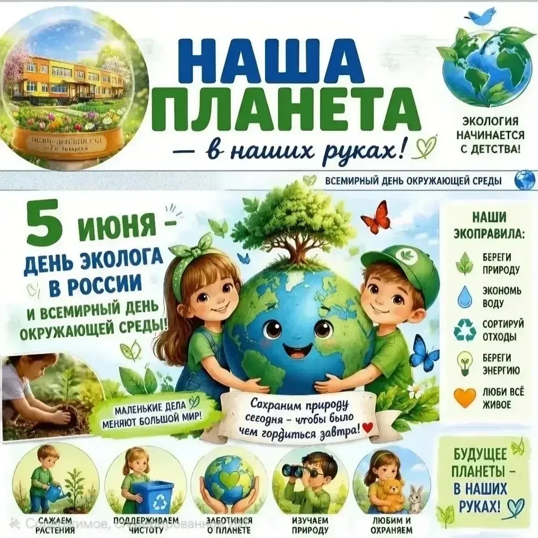 🌿 5 июня — День бережного отношения к природе! 🌍