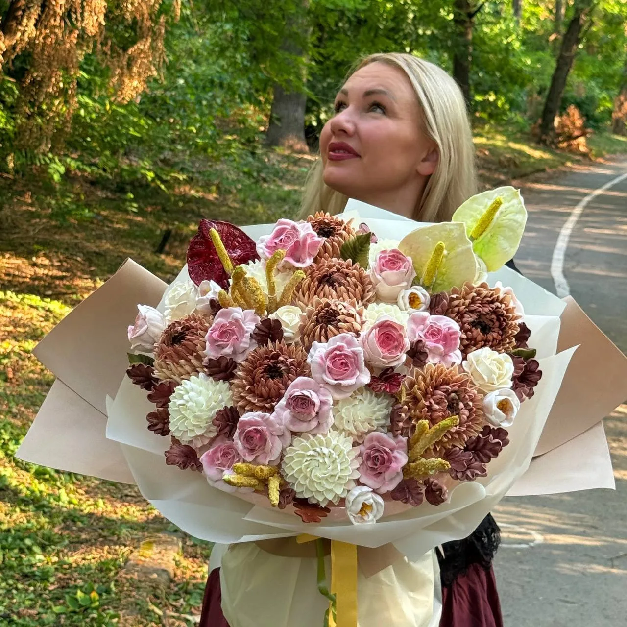 Букет «Зефирная осень»🍁🌹🍁