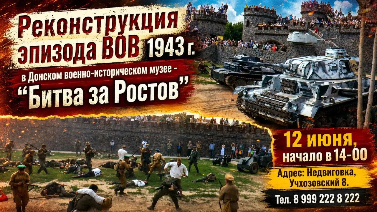 12 июня - День России в Донском военно-историческом музее! Будет организована реконструкция эпизода 